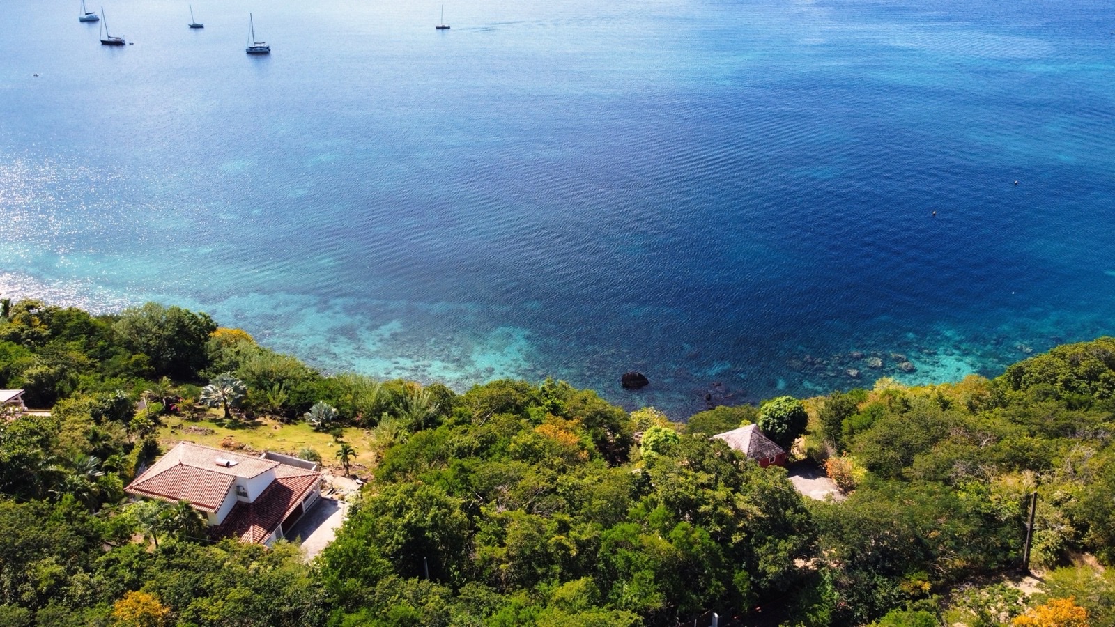 Terrain rare avec accès mer à Grande Anse, Anses d'Arlet - 1 100 000 € - Vue panoramique